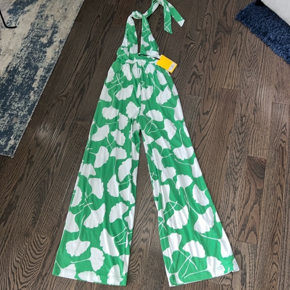 Halter Ginkgo Green Jumpsuit - DVF for Target, Size XXS - Picture 1 of 6